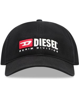 DIESEL Cappello da baseball Corry-Div-Wash con logo - Nero