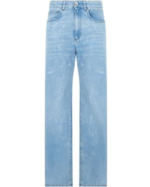 Rabanne Straight Cut Denim Jeans For - Blue