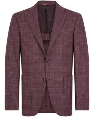 Canali Single-Breasted Jacket - Purple