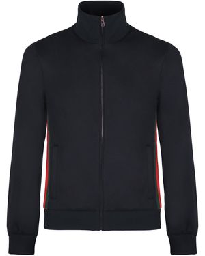 Gucci Technical Jersey Zip Jacket in Black for Men | Lyst