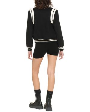 Saint Laurent Wool-Blend Bomber Jacket - Black