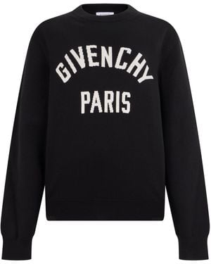 Givenchy Felpa con scritta - Nero