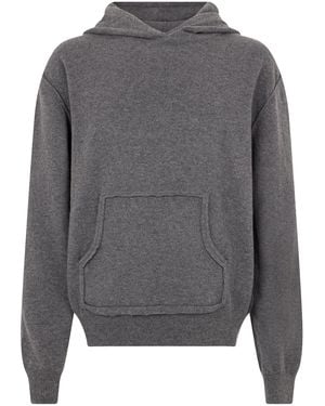 Maison Margiela Hooded Jumper Wool-Cashmere - Grey