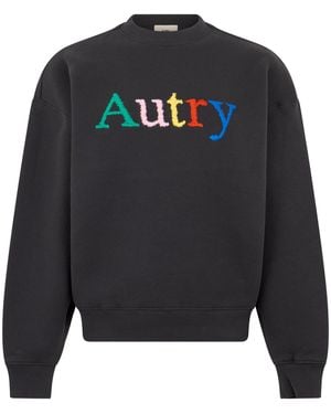 Autry Felpa con logo ricamato - Nero