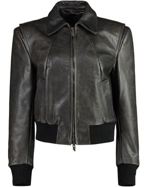Salvatore Santoro Leather Jacket - Black