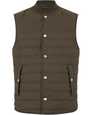 Slowear Padded Vest - Brown