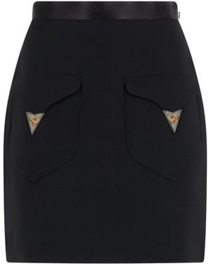 Versace Skirt With Buttons - Black