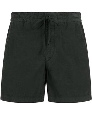 Slowear Short Velvet Trousers - Black
