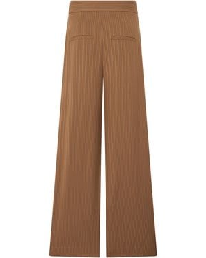 Veronica Beard Rimini Pants With Wide Legs - Brown