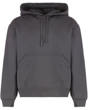 Saint Laurent Cotton Hoodie - Grey