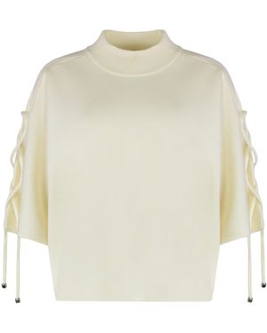 Max Mara Jumper Drink In Wool - White