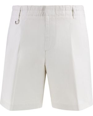 Paolo Pecora Bermuda in lino - Bianco