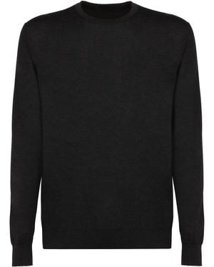 Kiton Wool Pullover - Black
