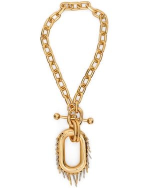 Rabanne Collana Punk XL Link in metallo - Metallizzato