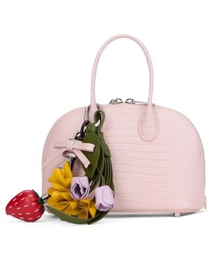 Self-Portrait Mini Handbag With Pendants - Pink