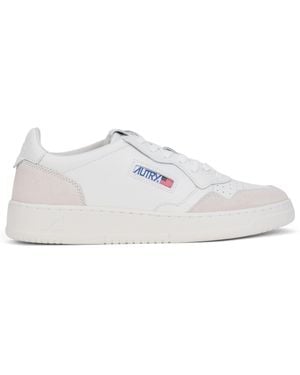 Autry Sneakers With Suede Details - White
