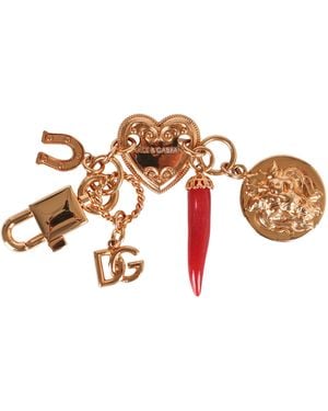 Dolce & Gabbana Devotion Key Ring - Metallic