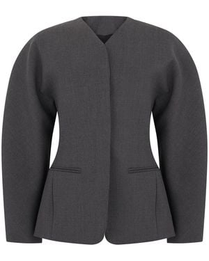 Jacquemus Blazer monopetto Veste Ovalo - Nero