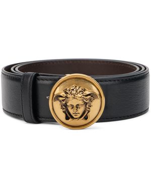 Versace Cintura con medusa - Grigio