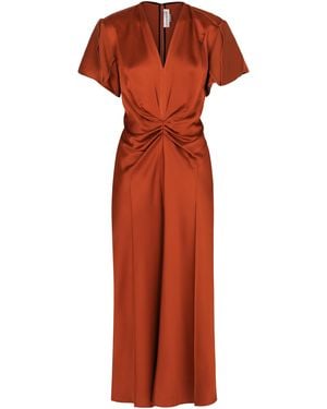 Victoria Beckham Midi Dress Eve - Orange