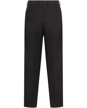 Dries Van Noten Classic Wool Trousers - Black