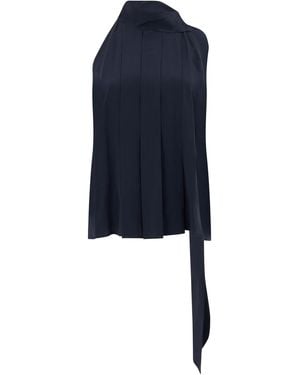 Max Mara Top Asymmetric - Blue