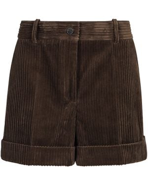 P.A.R.O.S.H. Corduroy Shorts - Brown