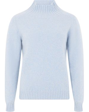 Slowear Jumper With High Collar - Blue