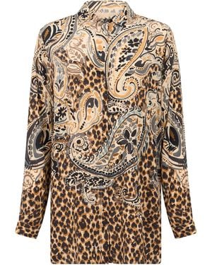 Etro Camicia in seta stampata - Multicolore