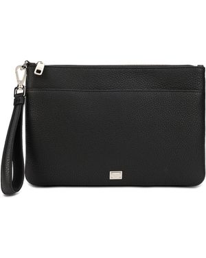 Dolce & Gabbana Dolce & Gabbana Leather Pouch - Black