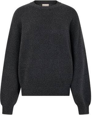 KHAITE Sweater With Round Neck - Black