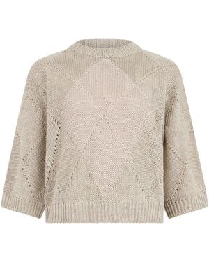 Peserico Crew Neck Jumper - Natural