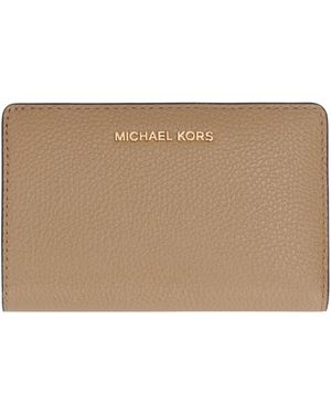 MICHAEL Michael Kors Portafoglio Empire in pelle martellata - Marrone