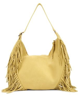 Orciani Isla Suede Bag With Fringes - Metallic