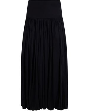 TOTEME Long Skirt With Crinkled Effect - Black