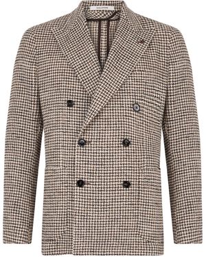 Tagliatore Double-Breasted Jacket - Brown