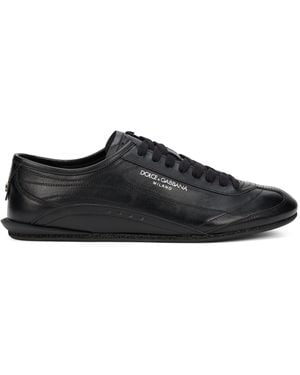 Dolce & Gabbana Leather Sneakers - Black