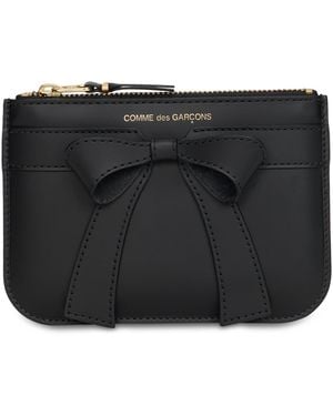 Comme des Garçons Wallet With Bow - Black