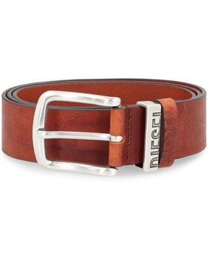DIESEL Cintura B-Visible in pelle - Rosso