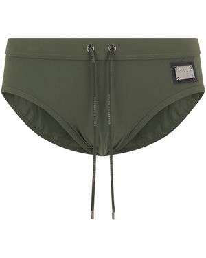 Dolce & Gabbana Swimsuit Dg Essentials - Green
