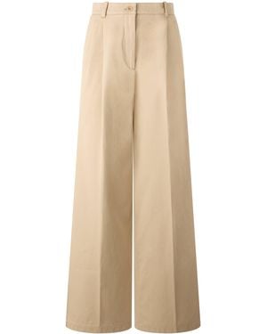 A.P.C. Pantaloni larghi in cotone beige - Neutro