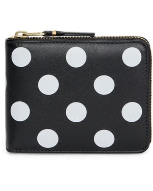 Comme des Garçons Polka Dot Wallet - Black