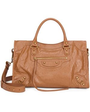 Balenciaga Shopping Bag Le City Medium - Brown