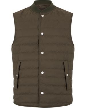 Slowear Padded Vest - Brown