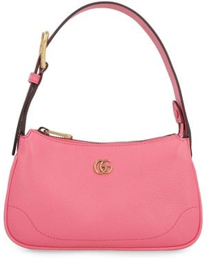 Gucci Aphrodite Mini Leather Shoulder Bag - Pink