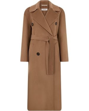 Max Mara S Max Mara Dalila Wool And Cashmere Coat - Brown