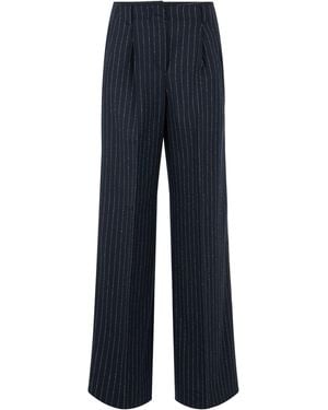 Slowear Trousers With Pleats - Blue