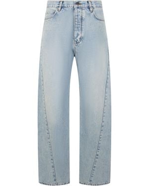 Balenciaga Pants With Loose Fit - Blue