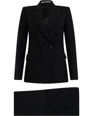 0205 Tagliatore Complete With A Double-Breasted Jacket And Pants - Black