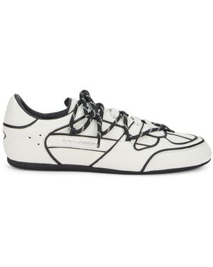 Dolce & Gabbana Trainer With Contrast Details - White
